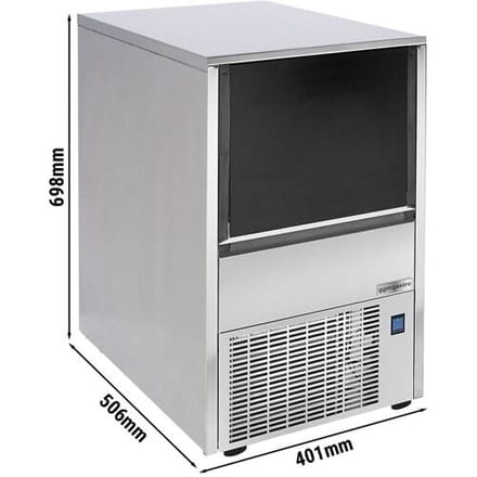GGM Gastro IJsblokjesmachine - holle cilinder - 29 kg/24 h zilver