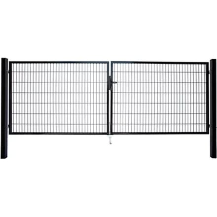 Giardino Dubbele Poort Roma/milano 140x2x200cm Zwart