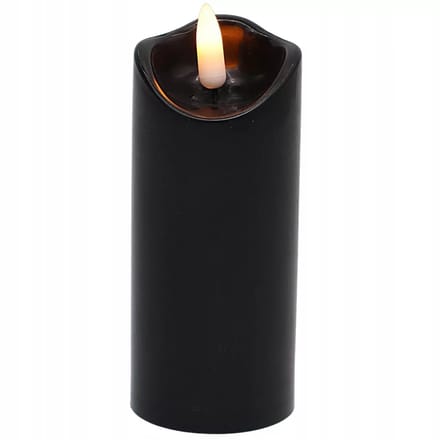Cortina LED Kaars Inzet Zwart 15cm - Realistisch Vlam Effect