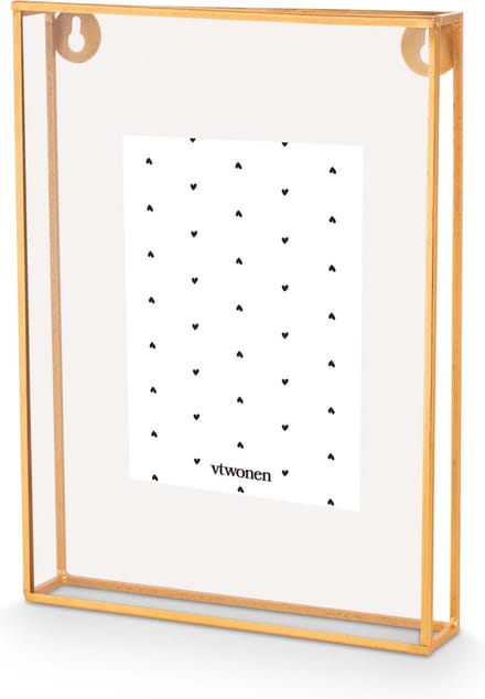 vtwonen - Basic - Fotolijst - Goud - Metaal - 20x28x3,5cm