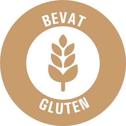 Bevat gluten allergenen sticker op rol 30 mm - 800 per rol