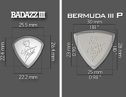 ChickenPicks BABE-CP Pointy Variatieset 5 Gitaarpicks