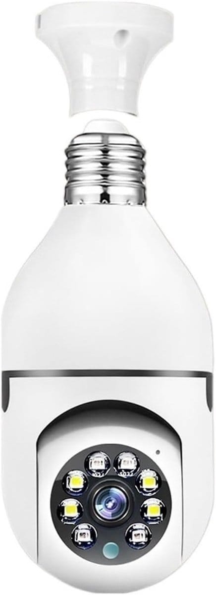 Beveiligingscamera Buiten - Wooncamera IP Camera - Huisbewaking - 360 Graden Panoramisch - 2MP Full HD - Wit