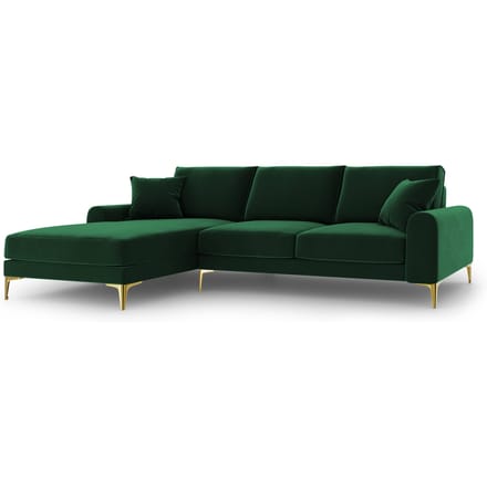 4.5-zitshoekbank Madara links velvet | Mazzini Sofas