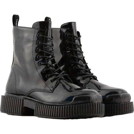 Armani Exchange Dames/Dames Flatform Combat Boots (Zwart)
