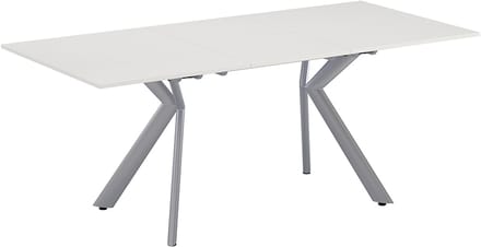 Vicco Eettafel Trill, Wit/Grijs, 140-190 x 90 cm Uitschuifbaar