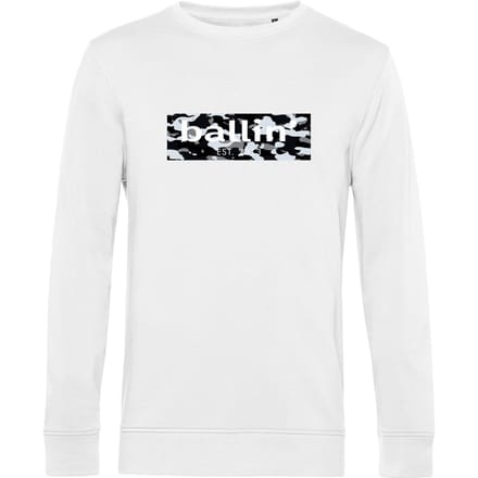 Heren Sweaters met Ballin Est. 2013 Camo Block Sweater Print - Wit - Maat XS