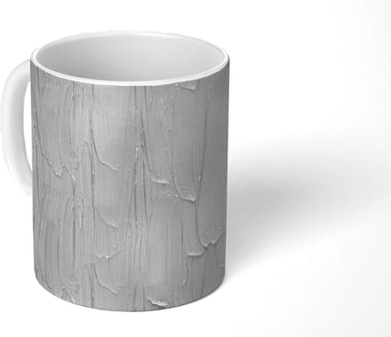Mok - Verf - Patronen - Grijs - Mokken - 350 ML - Beker - Uitdeelcadeautjes
