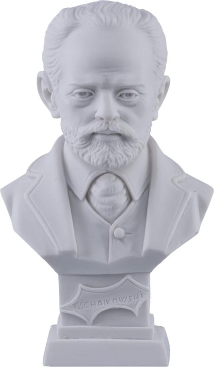 Albast borstbeeld Tsjaikovski - 11 cm