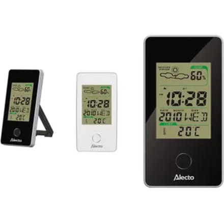 Alecto Digitale Binnenthermometer Ws85 - 3" Display - Hygrometer - Klok & Wekker