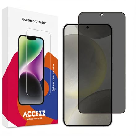 Accezz Screen Protector - Geschikt voor Samsung Galaxy S24 / S25 - Gehard Glas Privacy Screenprotector