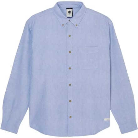 Element Button Down Oxford Regular Fit Overhemd Met Lange Mouwen Blauw M Man