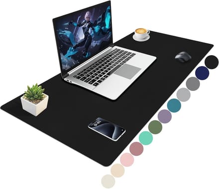 Groot Bureau Onderlegger 100x40 cm Zwart - Voor Perfect Werkcomfort