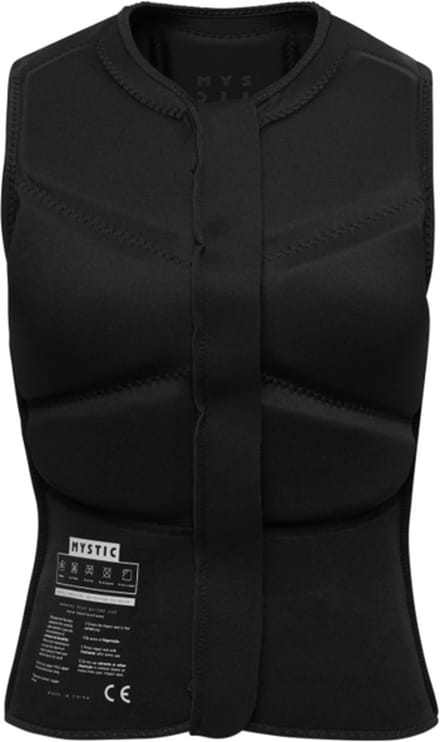 2026 Mystic Dames Star Front Zip Impact Vest - Black