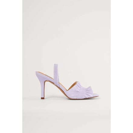 NA-KD Ruffled Vrouwen Sandalen - 36 - Lilac