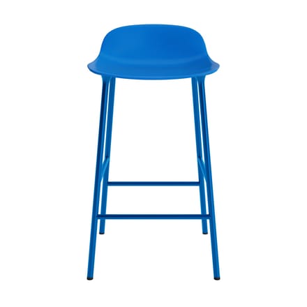 Normann Copenhagen Form barkruk met metalen frame - NormannCopenhagenFormBrightBlue - 65 cm