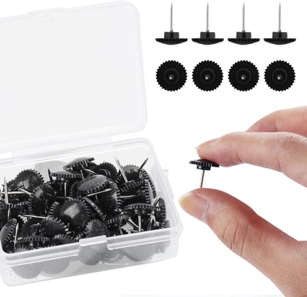 50 Zwarte Punaises met Opbergdoos - 11 mm