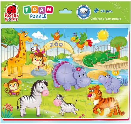Roter Käfer foam puzzel dierentuindieren