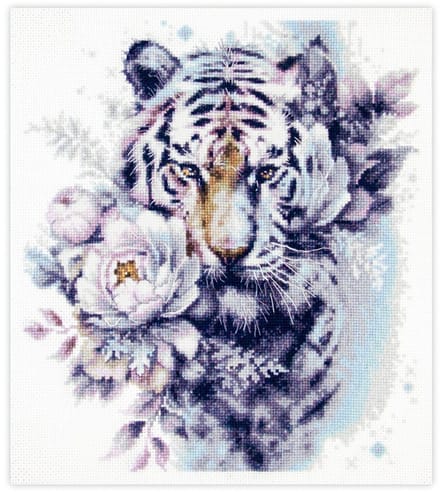Borduurpakket The White Tiger - Magic Needle - 070-014