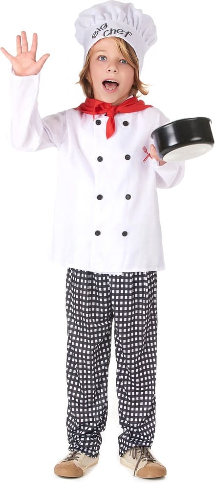 Vegaoo - Big chef kok kostuum voor kinderen
