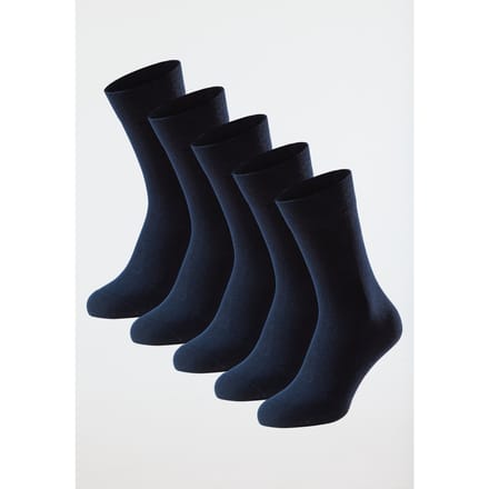 Schiesser Herensokken 5 Pack - Bluebird Heren Sokken - nachtblauw