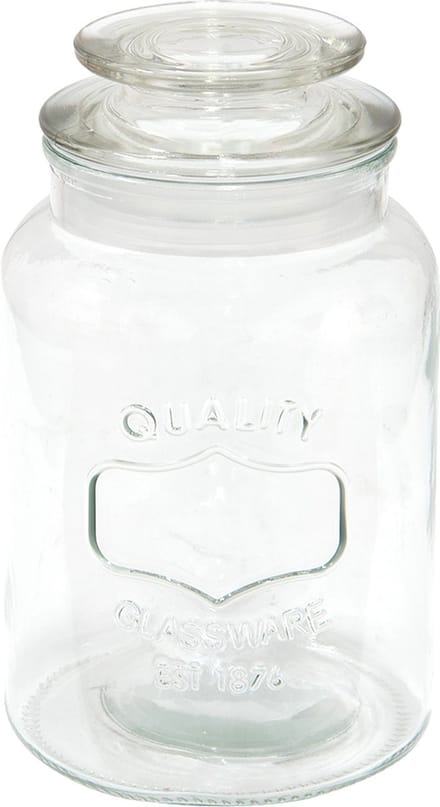Clayre & Eef Voorraadpot Ø 11x19 cm Glas