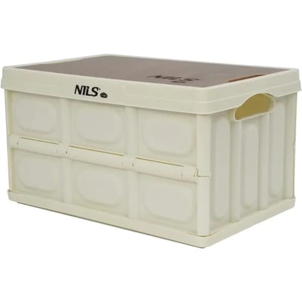 NILS CAMP NCB4007 - Kampeerdoos - Wit - 2-in-1 Tafel - Opvouwbaar
