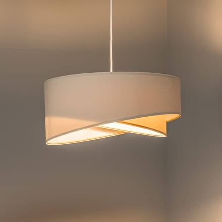 Maco Design Hanglamp Vivien, tweekleurig, beige/wit