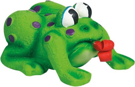 Hondenspeelgoed Latex Kikker Pop - Groen - 11 x 10 x 6.5 cm