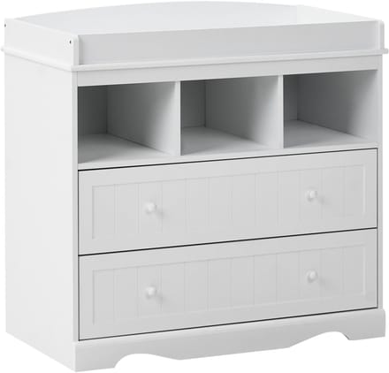 VIRDEN - Verzorgingstafel - Wit - MDF