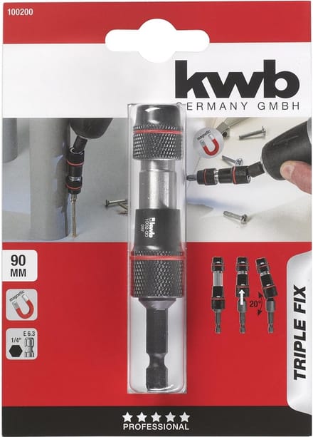 KWB Snelwissel Bithouder Triple Fix - 1/4" / 90mm