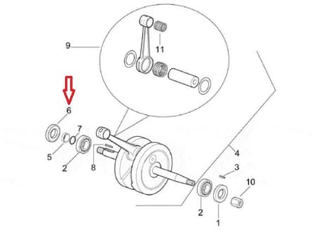 Joint spi moteur Athena pour Moto Generic 50 Trigger Sm Neuf