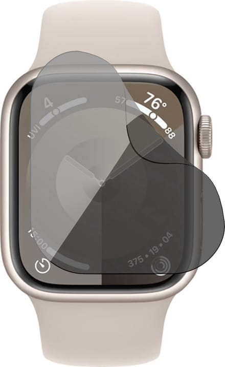 Privacy Screenprotector geschikt voor Apple Watch Series 9/8/7 45mm - 1x FlexGuard Screen Protector