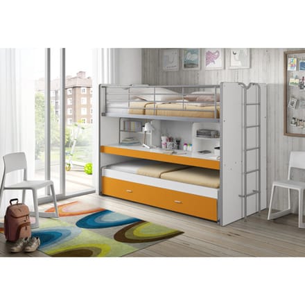 LUCEVI - Bonny Stapelbed 90x200cm - Oranje