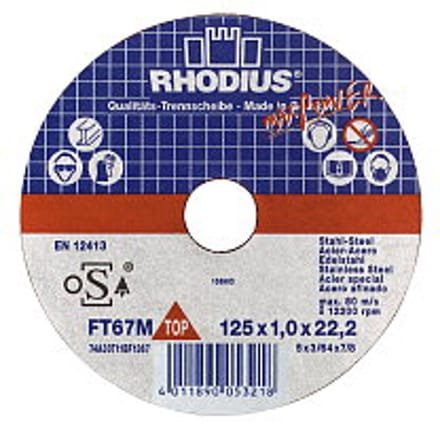 RODAC Inox doorslijpschijven per 10 stuks - 100x0,80mm