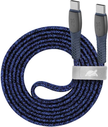 Rivacase PS6105 - USB-C naar USB-C Kabel - Gevlochten Nylon - USB 2.0 - 1,2m - Puur Koper Bedrading