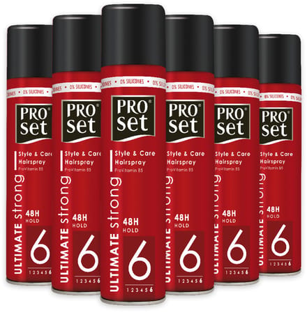 Proset Haarlak Ultimate Strong - 6x 300ml - Voordeelverpakking