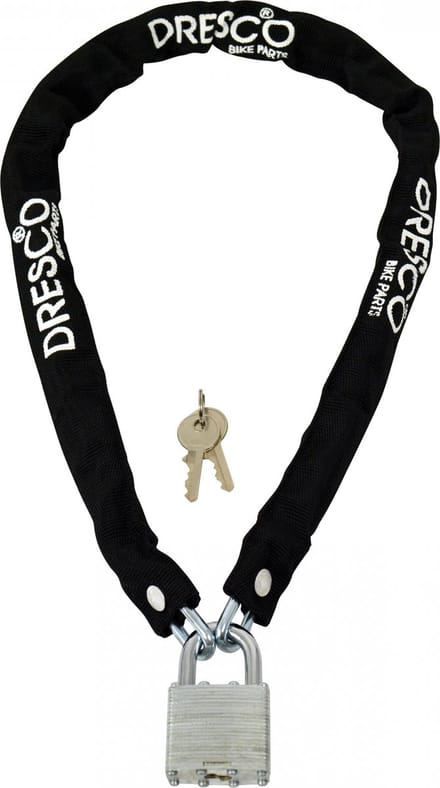 Dresco Kettingslot 90cm - Rond 5mm - Zwart