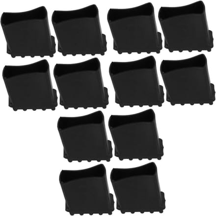 Ladderpoten Pads - Antislip Voetjes - Vloeren Beschermen - Verstevigd Rubber - 4 Stuks - Zwart