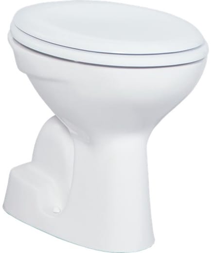 Creavit Toiletpot voor laaghangend reservoir, 36x54cm, S-sifon, wit