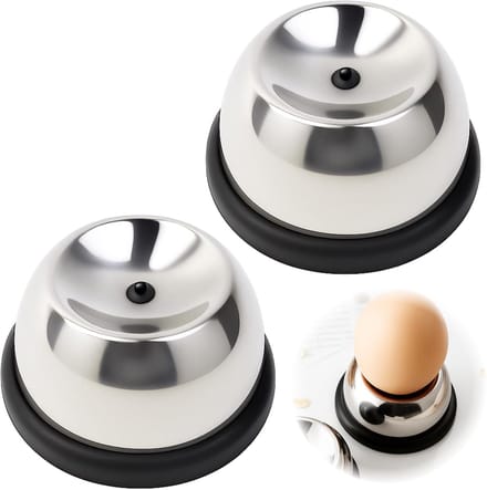 2 stuks eierprikkers, eierprikker van roestvrij staal, Eipicker Eidorn, ei prikker, keukenhulpmiddelen voor snel koken (zwart)