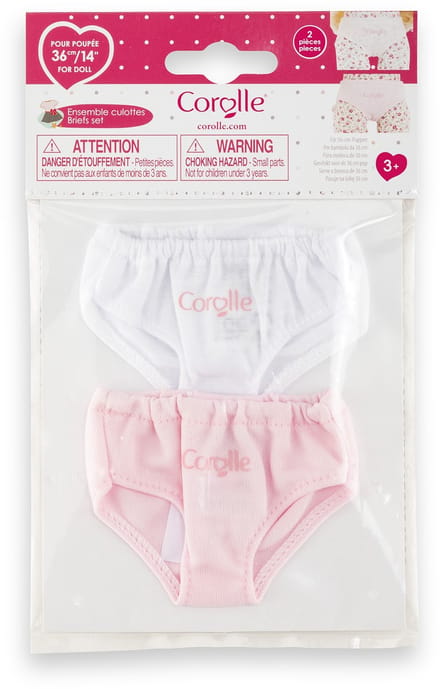 Corolle poppen onderbroeken set - 36cm - poppenaccessoires textiel.