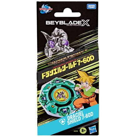 Beyblad X X-Over Project Draciel Shield 7-60D-pack, tol en launcher