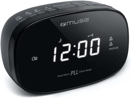 Digitale Wekker met LED Display en Batterij Back-up - Zwart