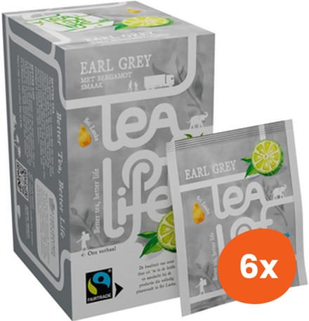 Tea of Life - Earl Grey - 100 x 1.5 gram - Omdoos 6x