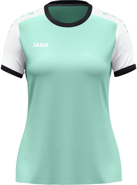 Jako Dynamic Shirt Korte Mouw Dames - Munt / Wit / Marine | Maat: XL
