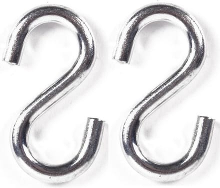Benson S-haak / ophanghaak - 2x - van metaal - 7.9 mm
