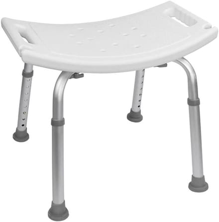 Douchekruk - Badkamer kruk - Veilig douchen - In hoogte verstelbaar - 60.5 cm - Wit