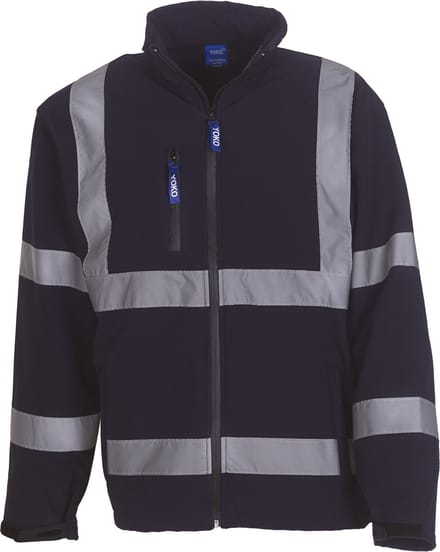 Yoko Signalisatie jack van softshell YHVK09 - Navy - L