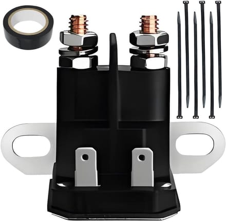 Startrelais Gazontractor - Magneetschakelaar Grasmaaier - Motor Starten - Hoge Kwaliteit Materialen - 12V - Zwart